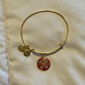 Alex and Ani Gold Snowman Charm Bracelet